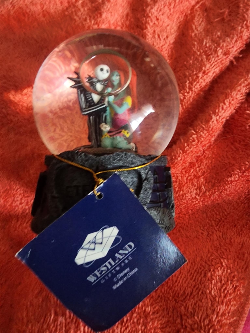 Disney Eternal Love Snow Globe - White & Black Retail $55